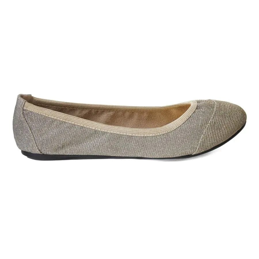 Foldable Cocorose London Gold Glitter Ballet Flats