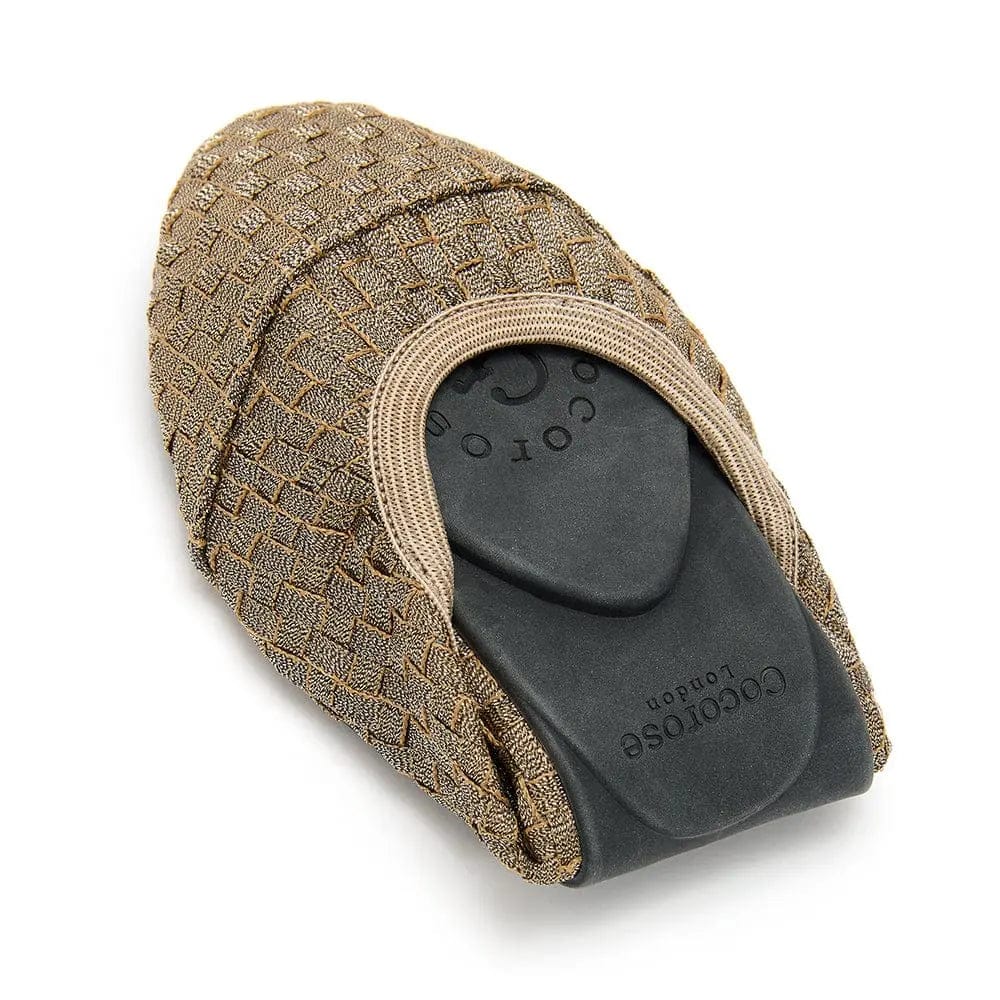 Barbican - Champagne Woven Ballet Flats (EU36 & 37 only) Cocorose London