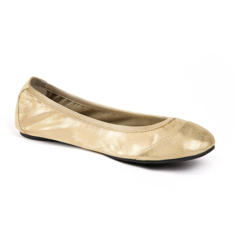 Barbican - Gold Fold Up Ballet Flats (EU36 & EU37) Cocorose London