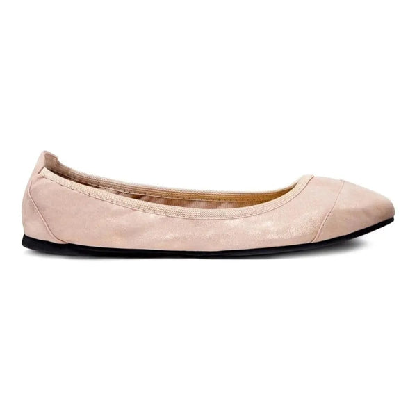 Barbican - Rose Gold Fold Up Ballet Flats Cocorose London