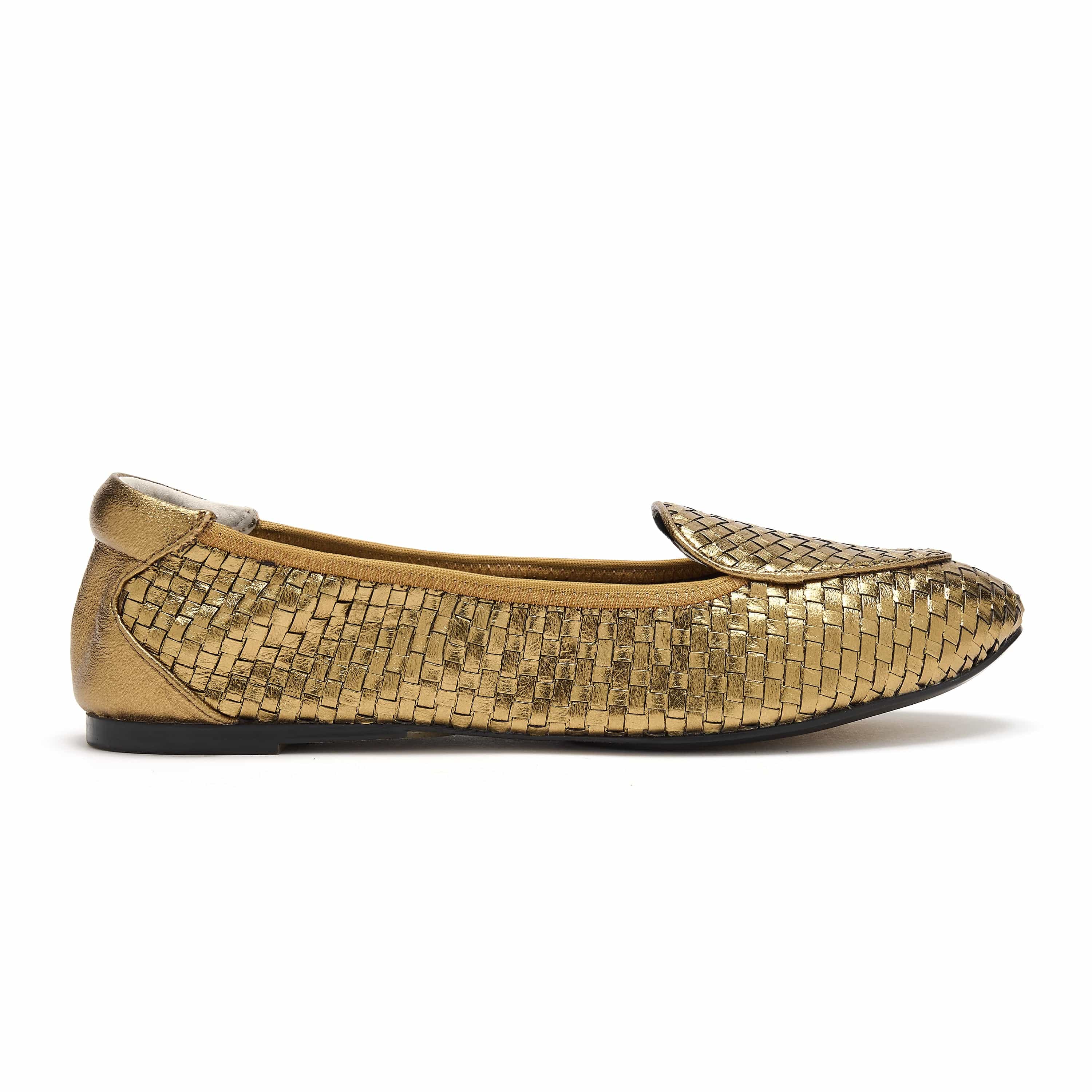 Clapham - Bronze Woven Leather Loafers Cocorose London