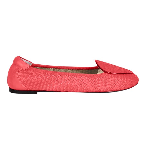 Coral Leather Loafers for Women