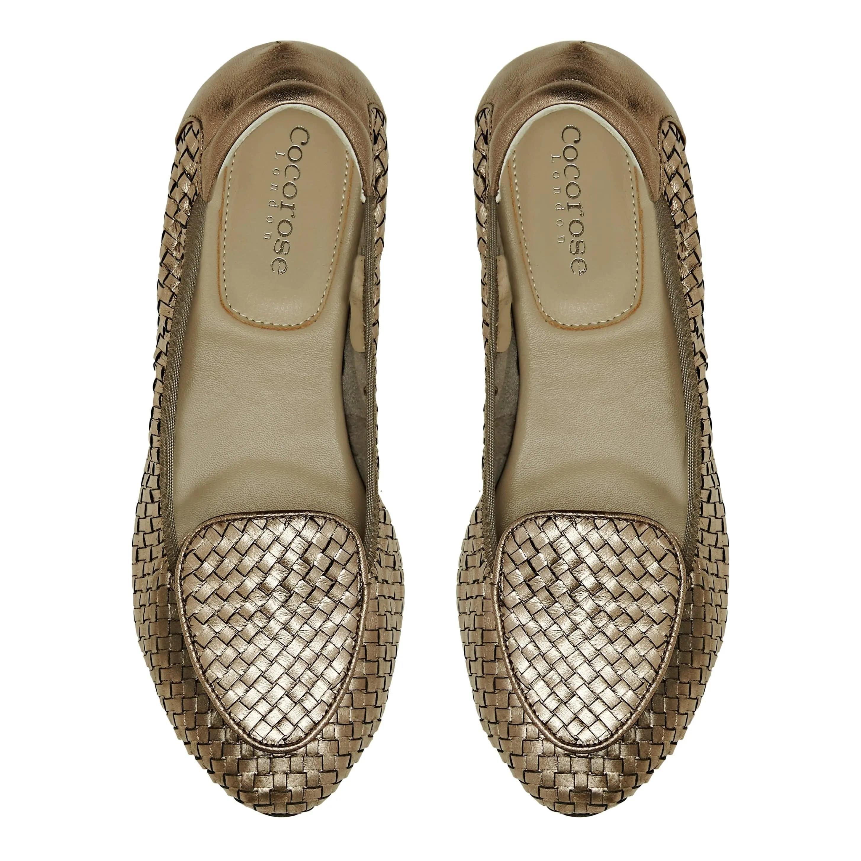 Clapham - Pewter Woven Leather Loafers Cocorose London