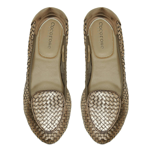 Clapham - Pewter Woven Leather Loafers Cocorose London