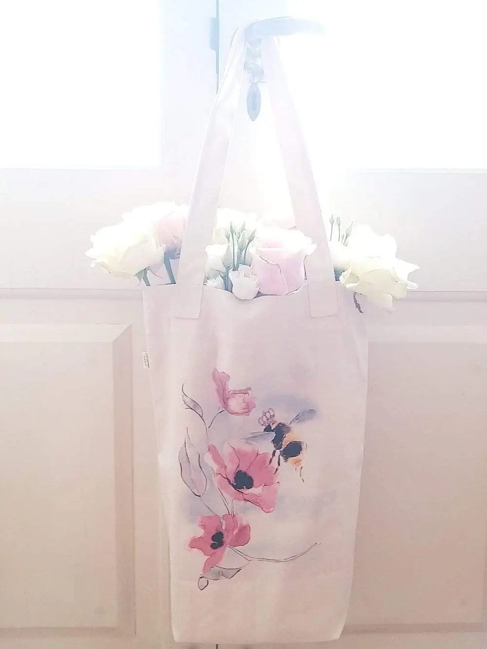 Cotton Canvas Shopping Tote Bag - Bumble Bee Cocorose London