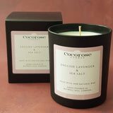 English Lavender & Sea Salt Natural Wax Candle Cocorose London