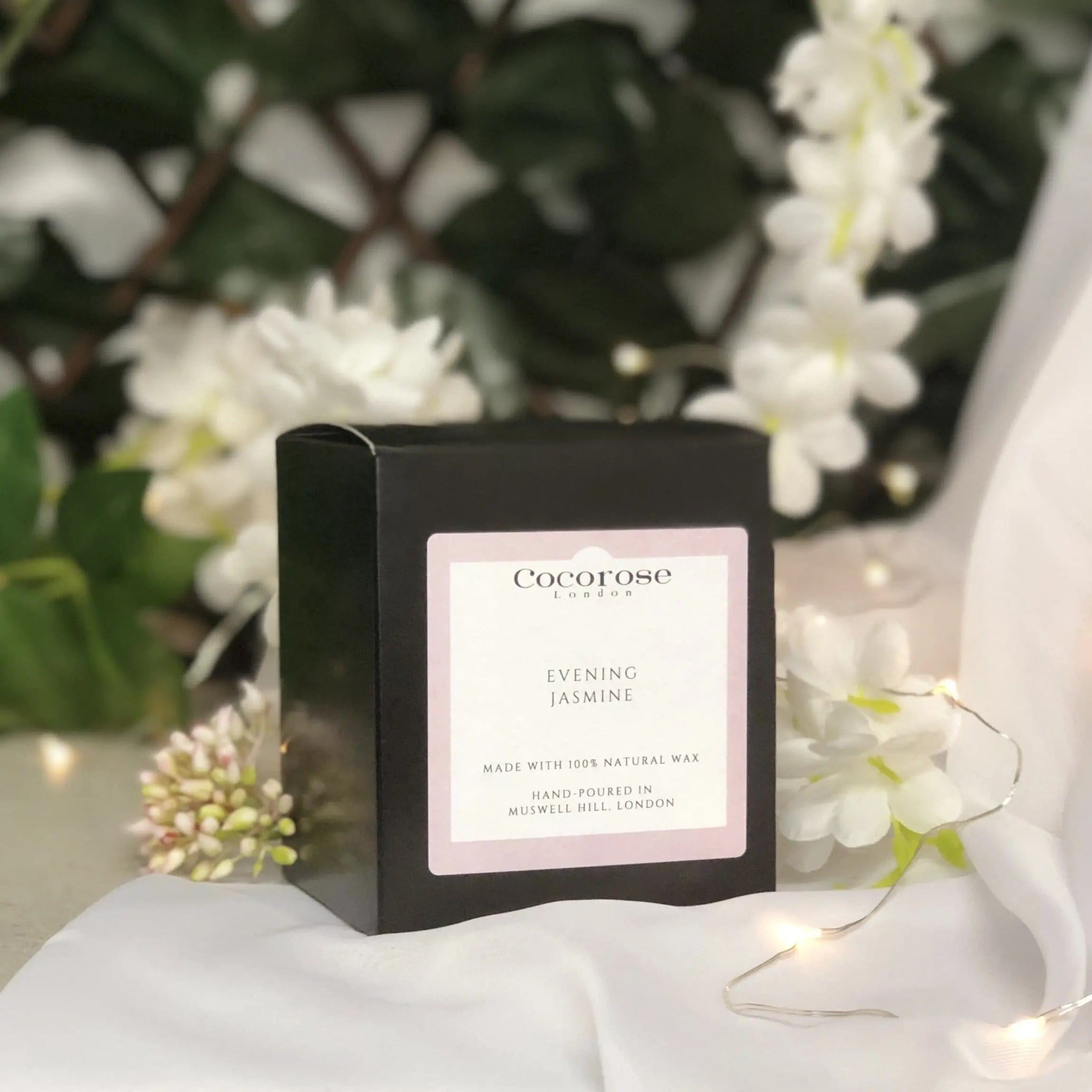 Evening Jasmine Natural Wax Candle Cocorose London