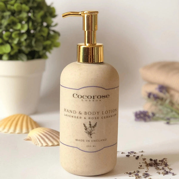 Hand & Body Lotion - Lavender & Rose Geranium Cocorose London