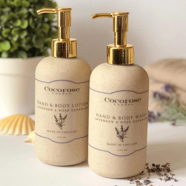 Hand & Body Lotion - Lavender & Rose Geranium Cocorose London