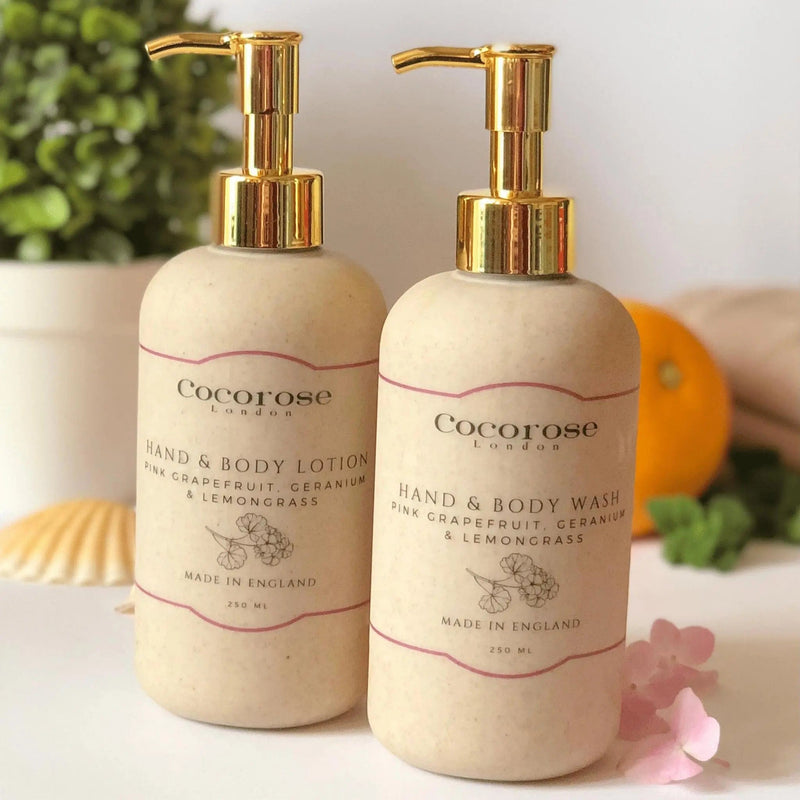 Hand & Body Lotion - Pink Grapefruit Geranium & Lemongrass Cocorose London