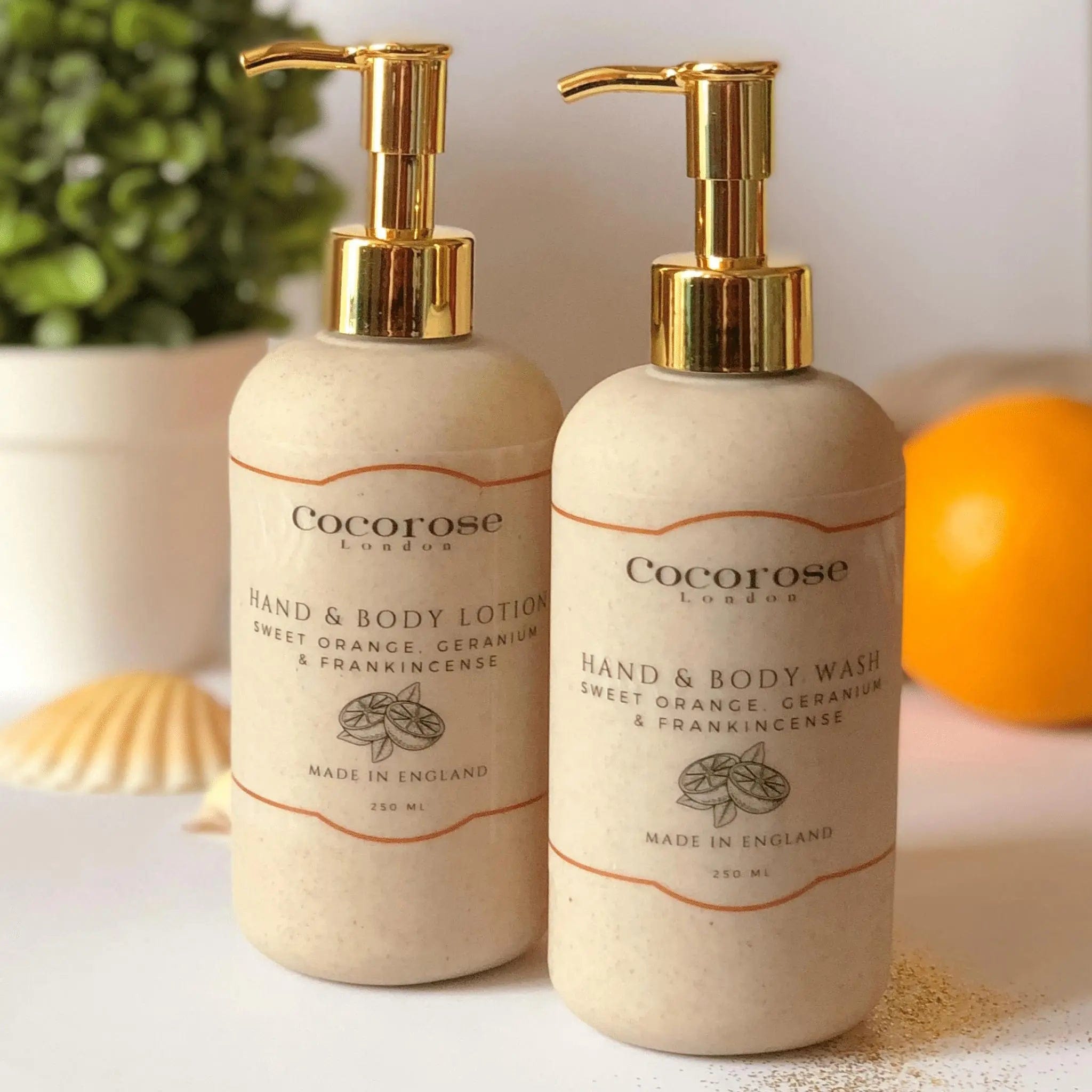 Hand & Body Wash - Sweet Orange Geranium & Frankincense Cocorose London