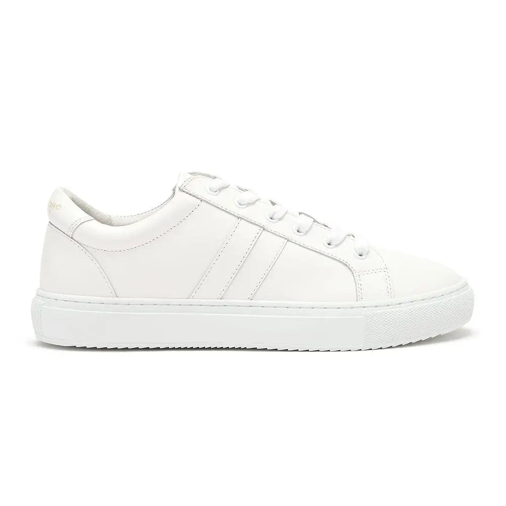 Hoxton - Stripes White & White Trainers Cocorose London