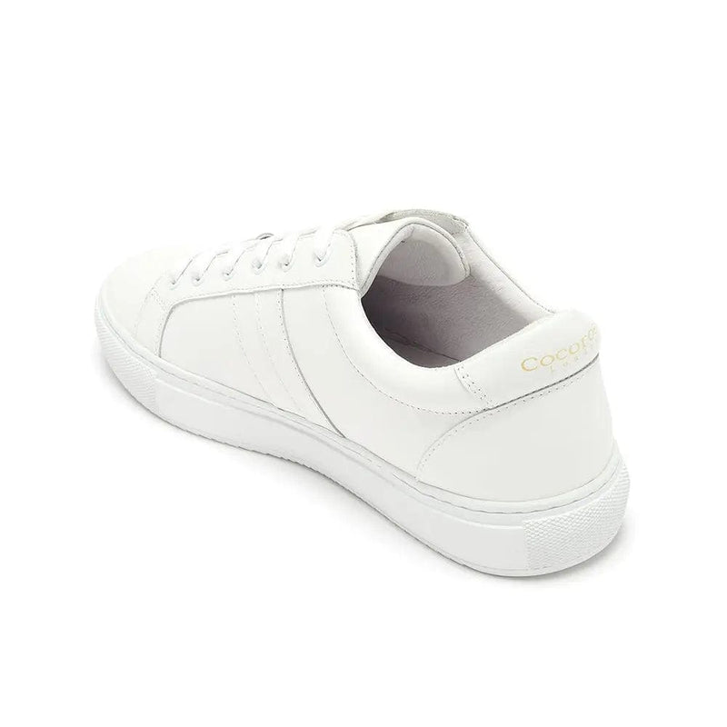 Plain white trainers on sale