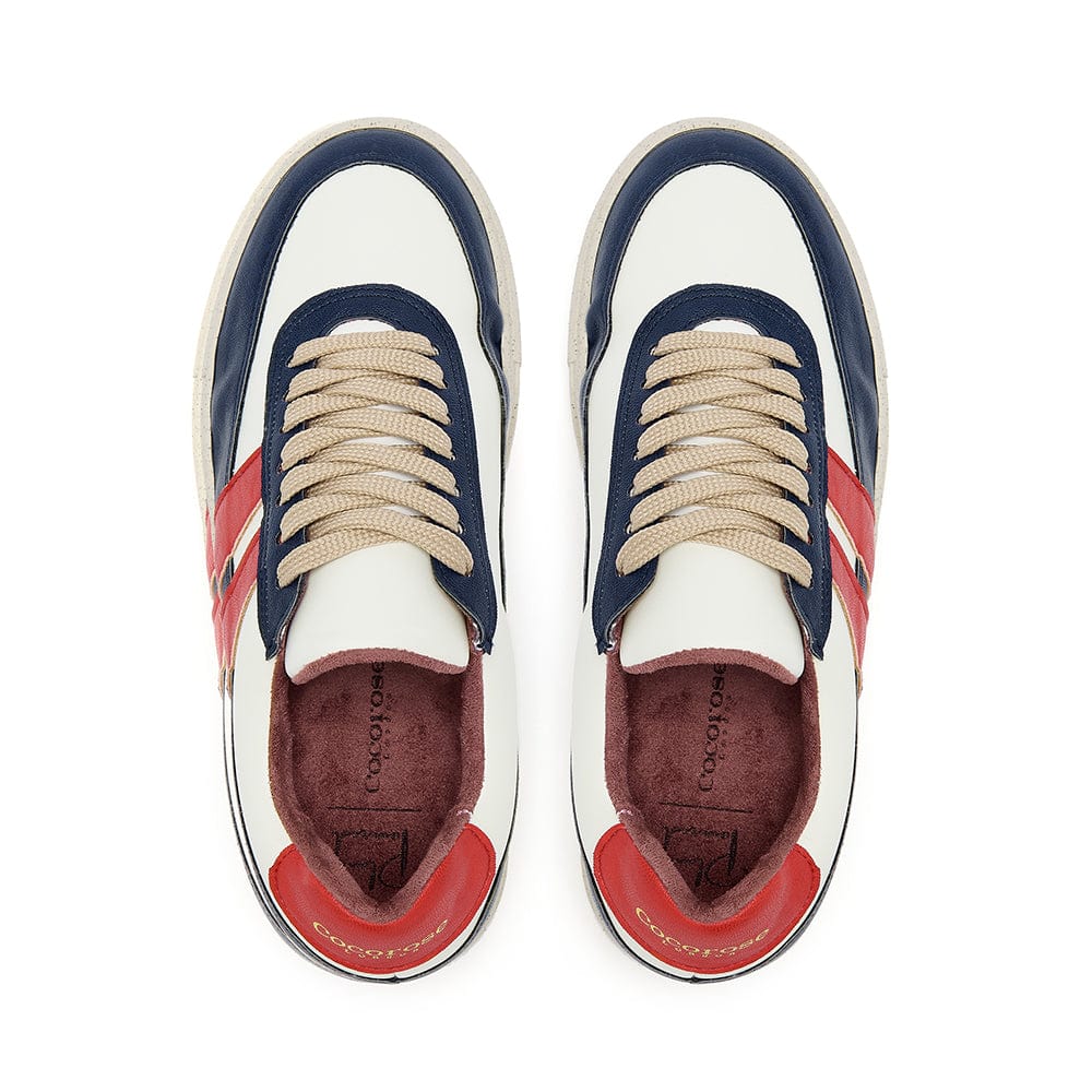 Vegan Kew 2.0 - White Cactus - Marino Rojo Stripe Cocorose London