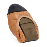 Piccadilly - Tan Quilted Leather Ballet Flats Cocorose London