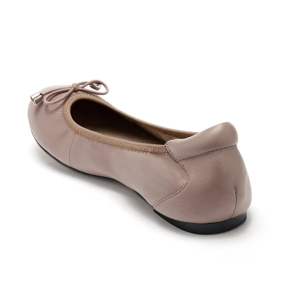 Sandringham - Dusky Pink Leather Ballet Flats Cocorose London