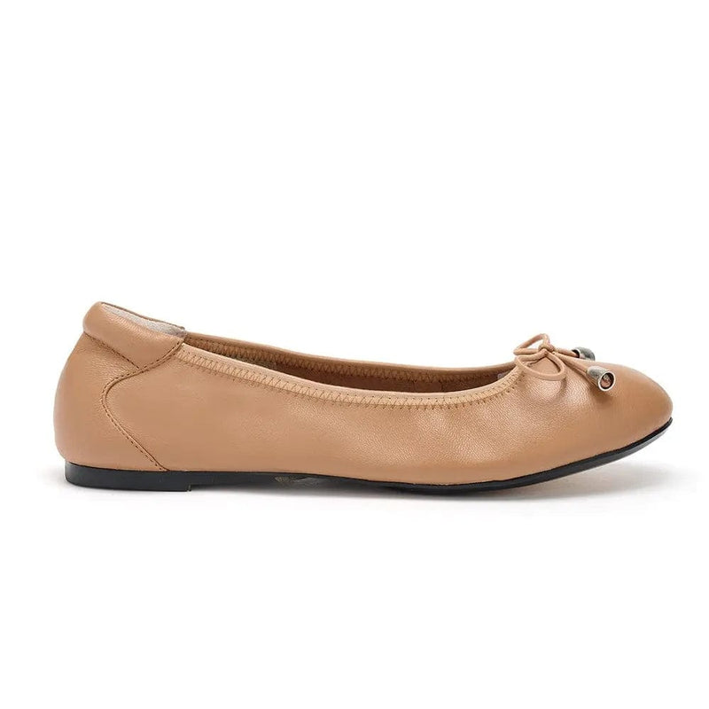 Tan leather flats deals womens