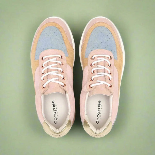 Shoreditch - Pastel Leather Trainers Cocorose London