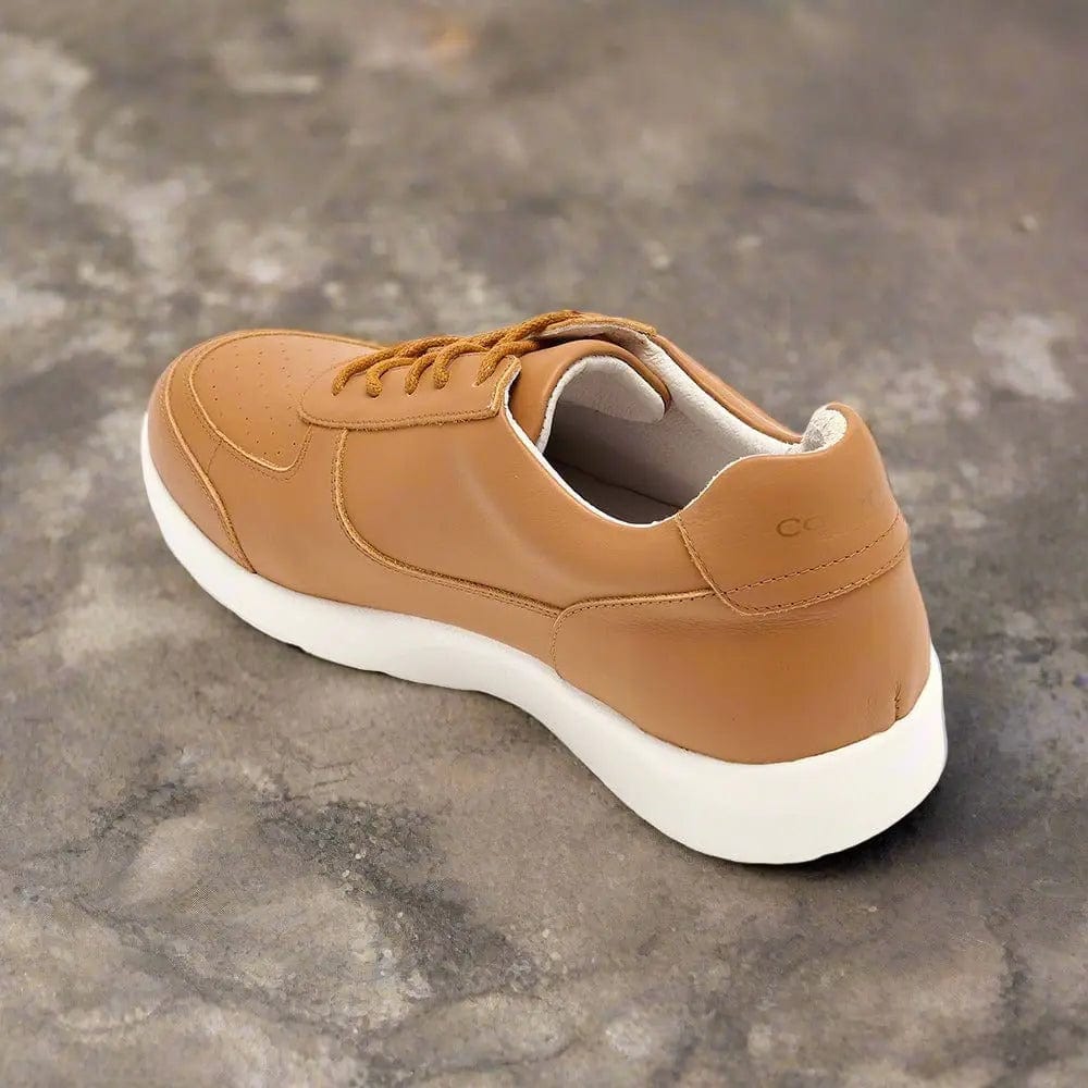 Shoreditch - Tan Leather Trainers Cocorose London