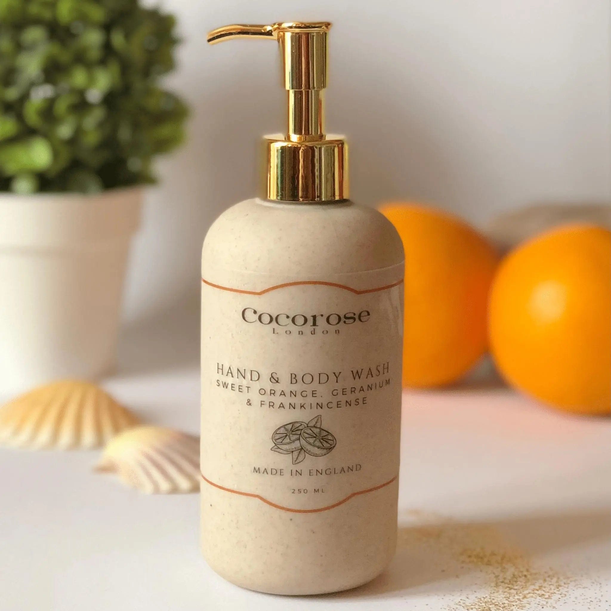 Hand & Body Wash - Sweet Orange Geranium & Frankincense Cocorose London