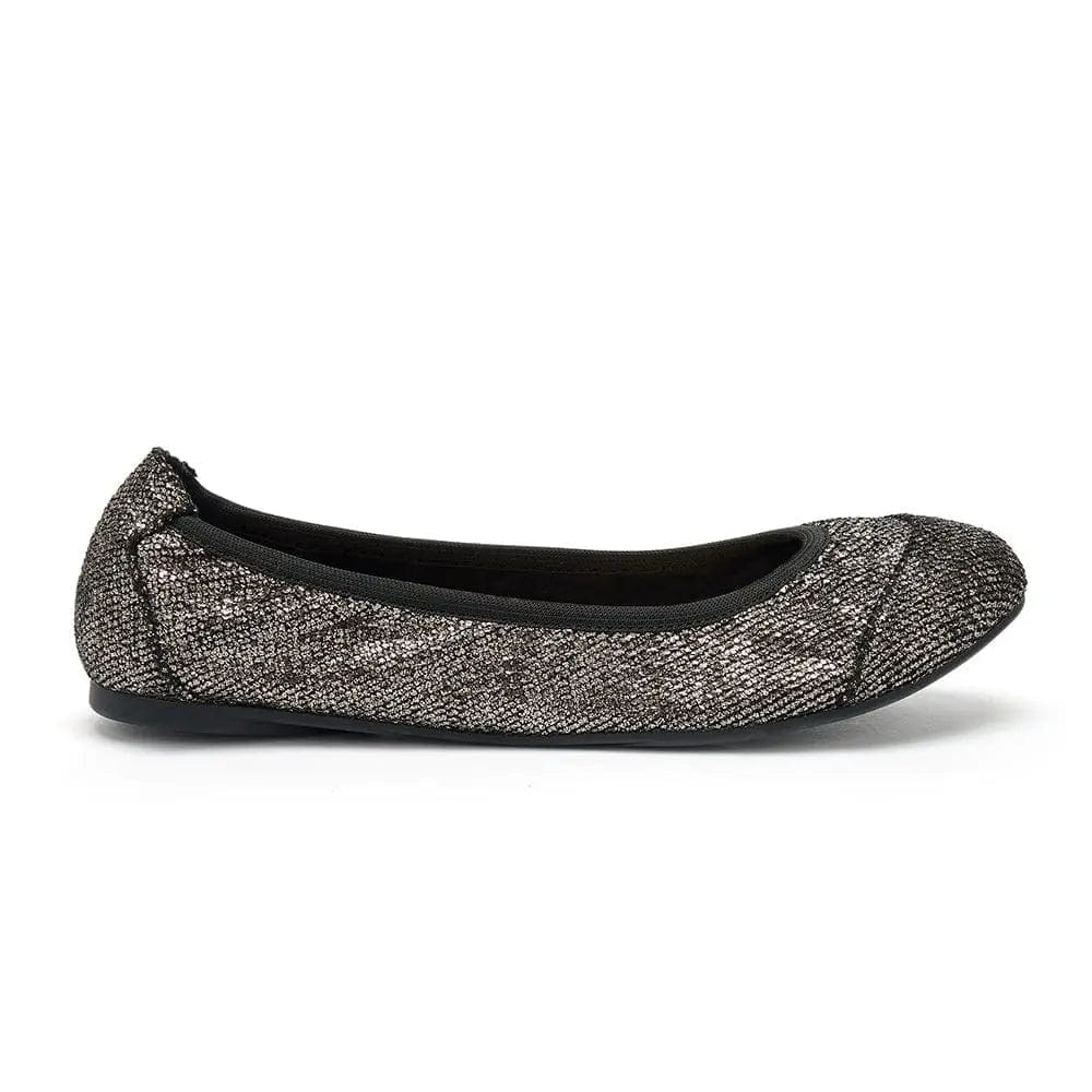 Barbican - Midnight Pewter Fold Up Flats (EU36 & 37 only) Cocorose London