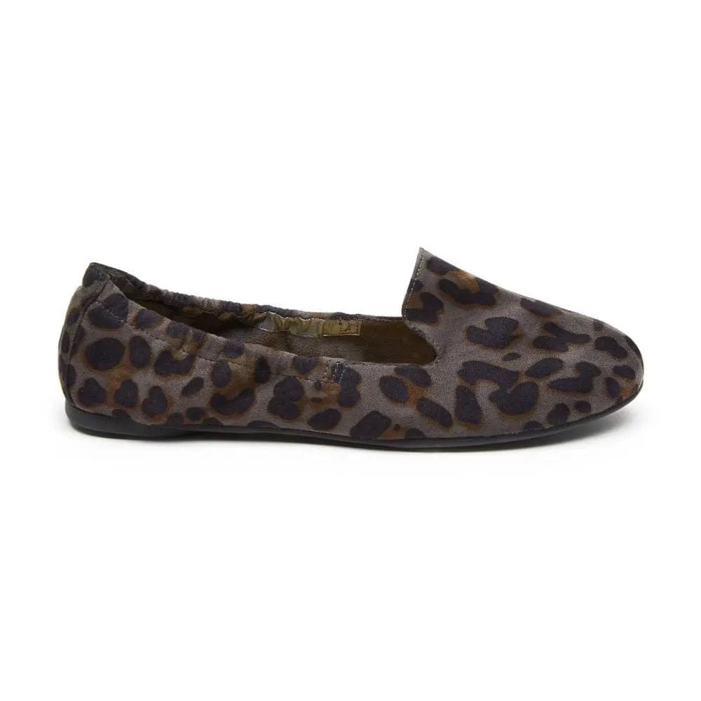 Carnaby - Grey Leopard Foldable Flats Cocorose London