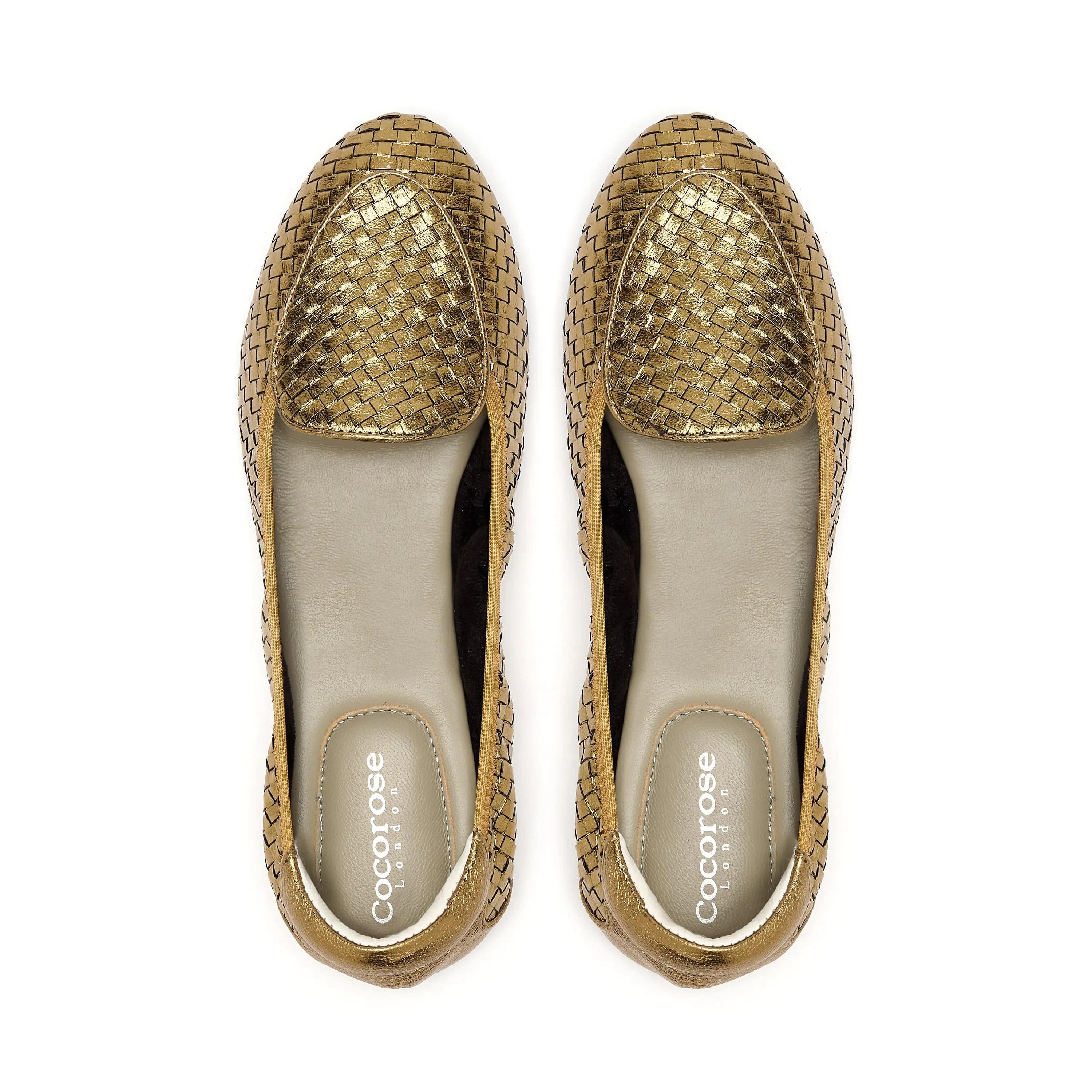 Clapham - Bronze Woven Leather Loafer (EU36 ) Cocorose London