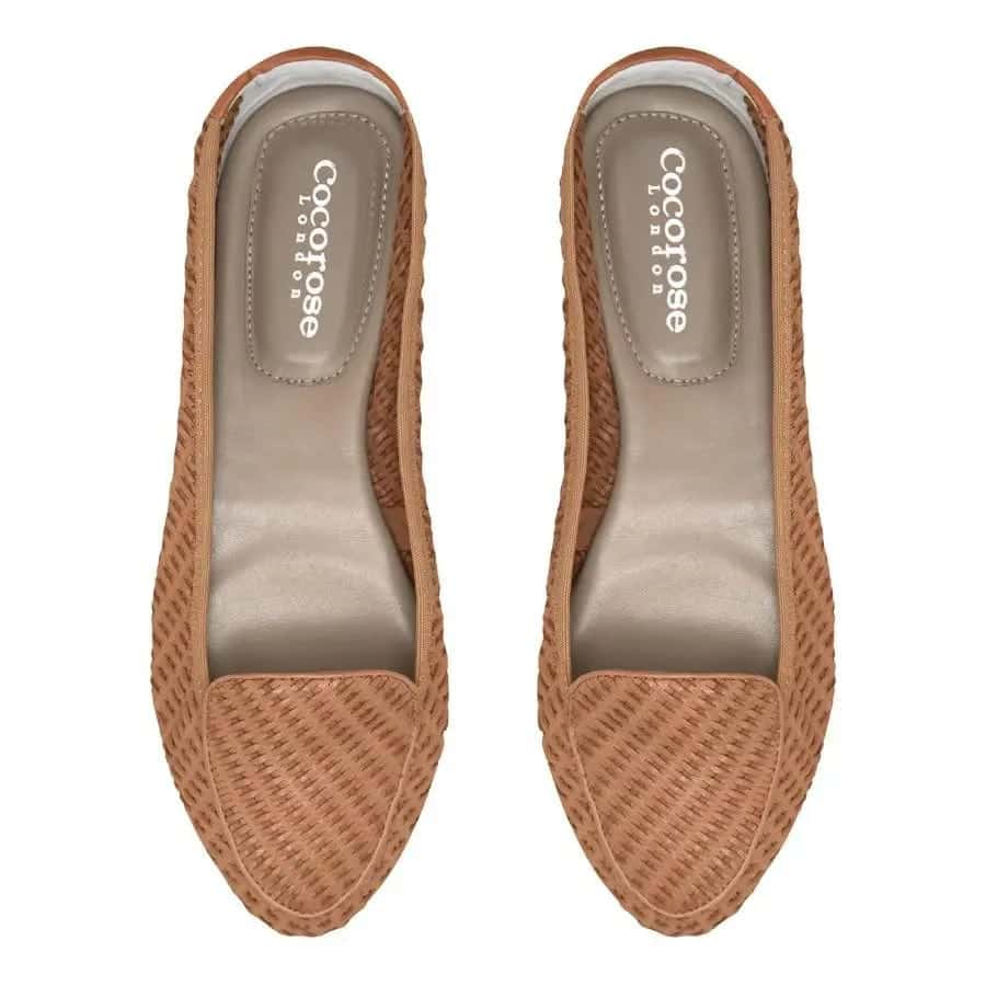 Clapham - Tan Woven Leather Loafers Cocorose London