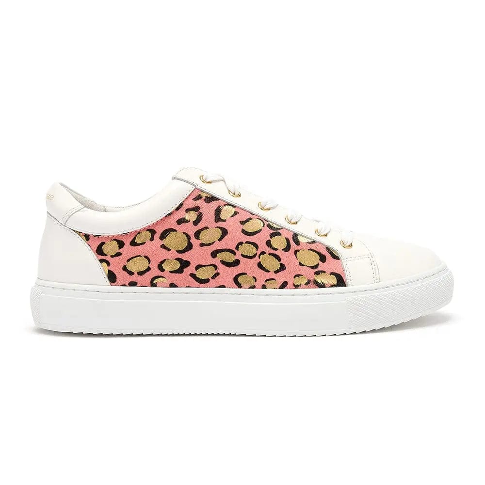 Hoxton - White with Pink & Gold Leopard (EU36 &37) Cocorose London