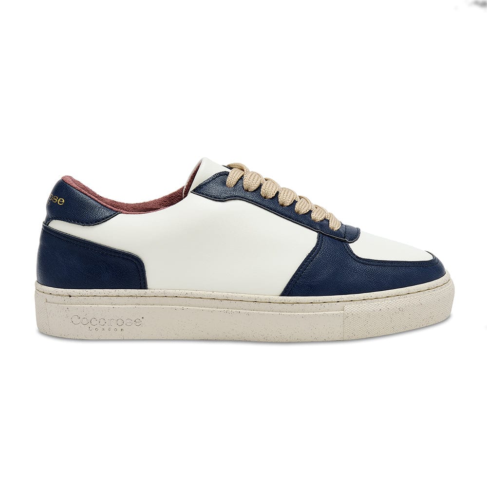 Vegan Kew 2.0 - White Cactus & Marino Navy Accents Cocorose London